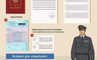 Как получить права после лишения в другом городе