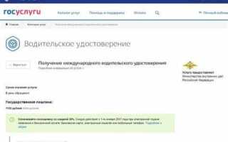 Как продлить международные водительские права через госуслуги