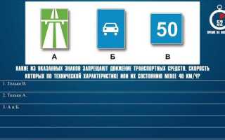 Какие из указанных знаков запрещают разворот