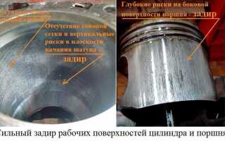 Как выглядят задиры в цилиндрах через эндоскоп
