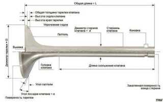 Какой клапан больше впускной или выпускной