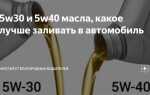 Что значат цифры на моторном масле 5w30 и 5w40