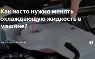 Как часто нужно менять тосол в автомобиле