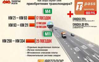 Где можно пополнить транспондер автодор на трассе м4 дон