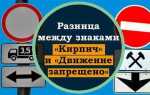 Чем кирпич отличается от движение запрещено