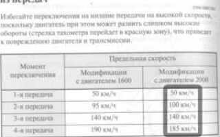 На скольких оборотах переключать передачи на механике