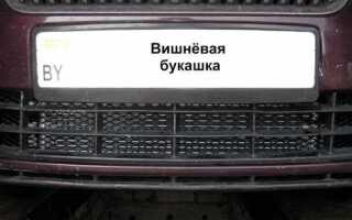 Как закрепить сетку в бампере
