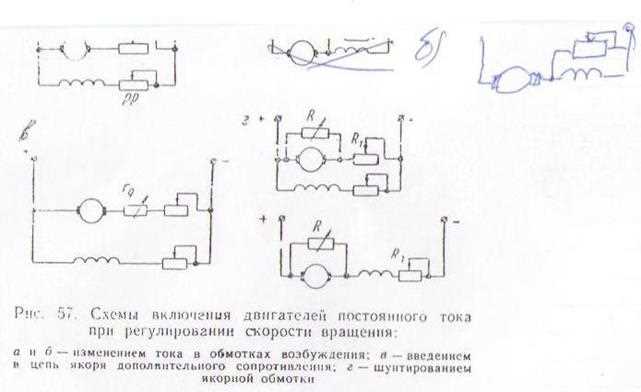 Регулирование тока возбуждения в двигателях постоянного тока