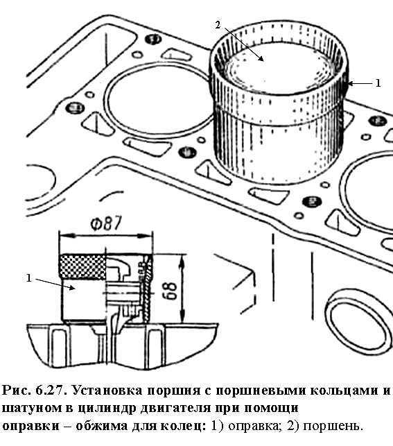 Проверка состояния цилиндра перед установкой поршня