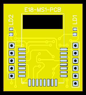 Подключение программатора к плате E18-MS1-PCB