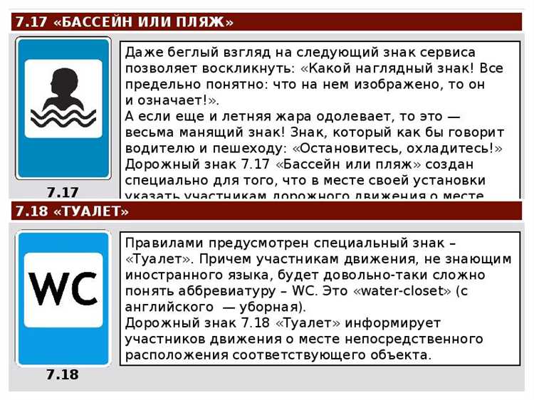 Какие знаки относятся к знакам сервиса