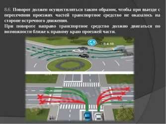 Как учитывать разметку и знаки при развороте