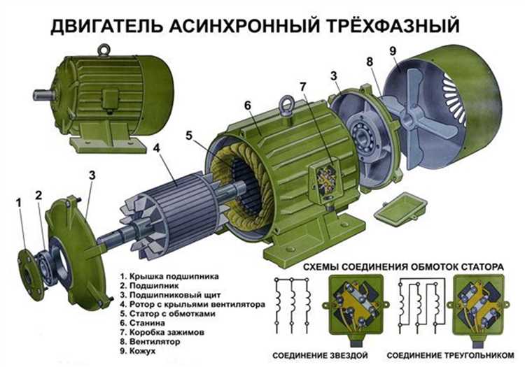 Особенности конструкции ротора короткозамкнутого типа