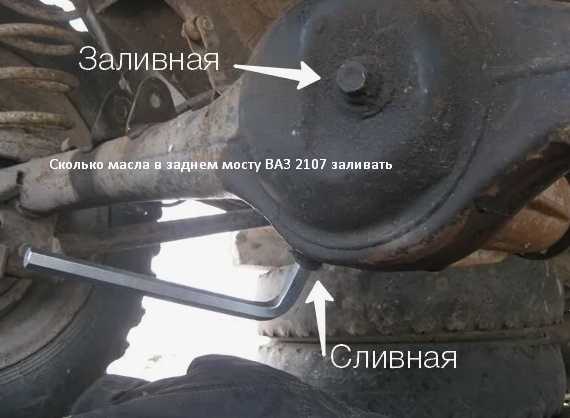 Как правильно проверить уровень масла в заднем мосту ВАЗ 2107