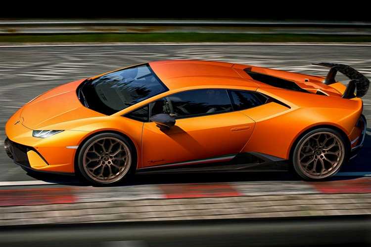 Сравнение мощности Huracan Performante с другими моделями Lamborghini