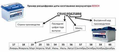 Определение даты выпуска по маркировке на верхней крышке аккумулятора