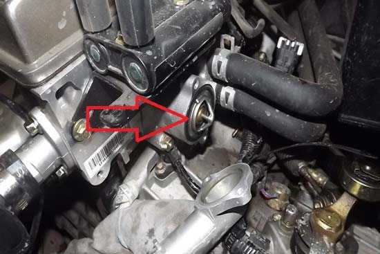 Признаки утечки в области корпуса термостата