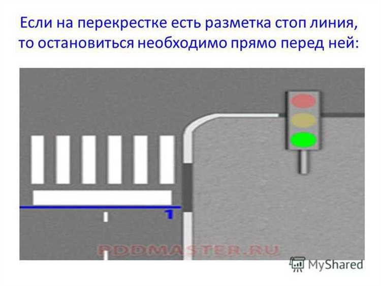 На каком расстоянии до перекрёстка необходимо остановиться