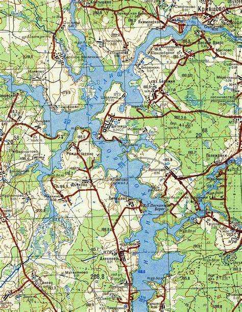 Истринское водохранилище где купаться карта