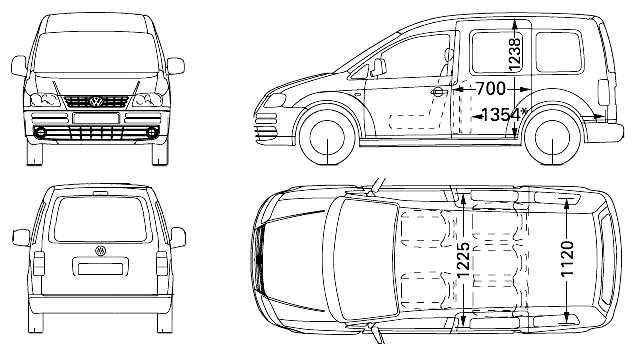 Сертифицированное количество мест по документам на Volkswagen Caddy