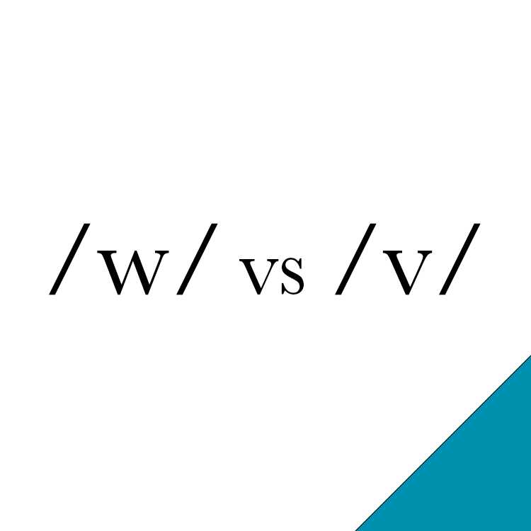 Отличия обозначений v и w в программировании и кодировании
