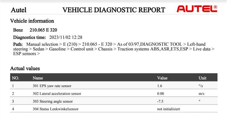 Подготовка автомобиля Mercedes к тесту ESP на стенде
