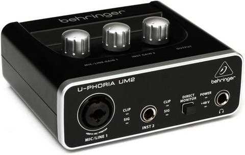 Как убрать шум в behringer um2