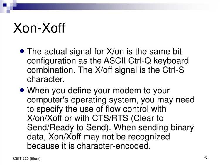 Выбор и подключение оборудования для поддержки протокола XON XOFF