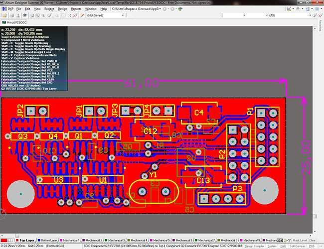 Процесс создания печатных плат в Altium Designer