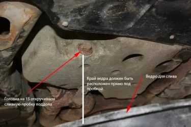 Двигатель 3l где находится сливная пробка