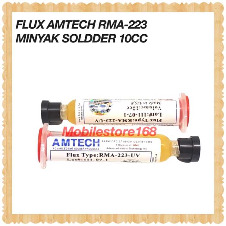 Применение Flux RMA 223 при пайке микросхем с мелким шагом