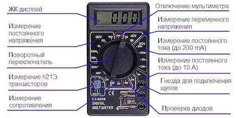 Где на мультиметре находится режим измерения переменного тока