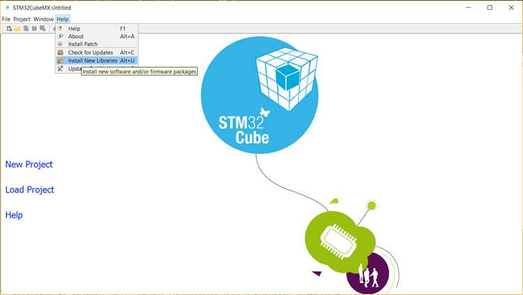 Обновление STM32CubeMX после установки