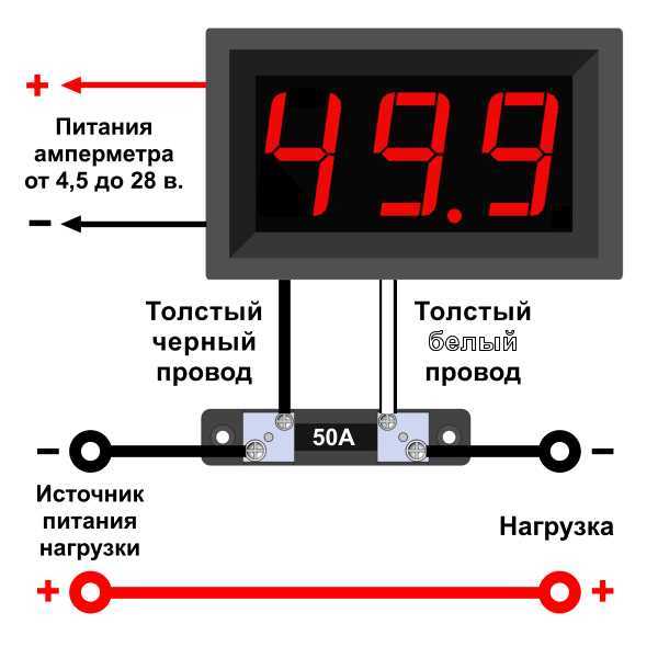Модификация схемы питания вольтметра для измерения тока