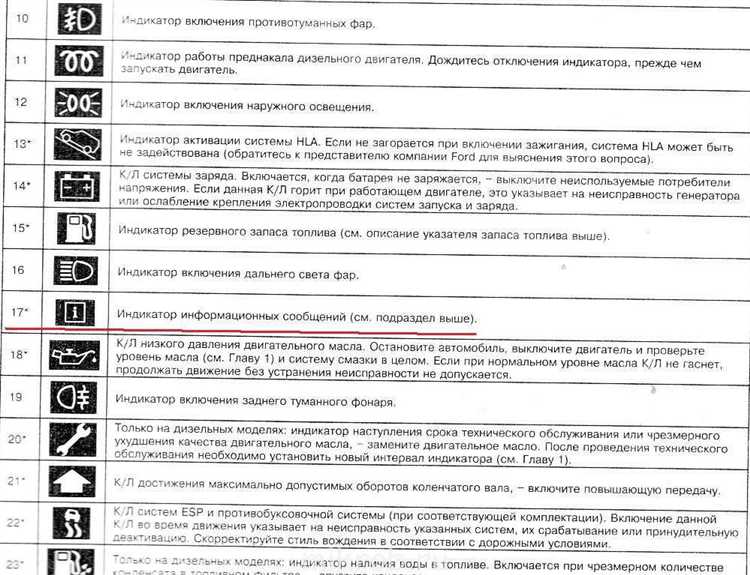 Что означают значки на панели, связанные с работой двигателя