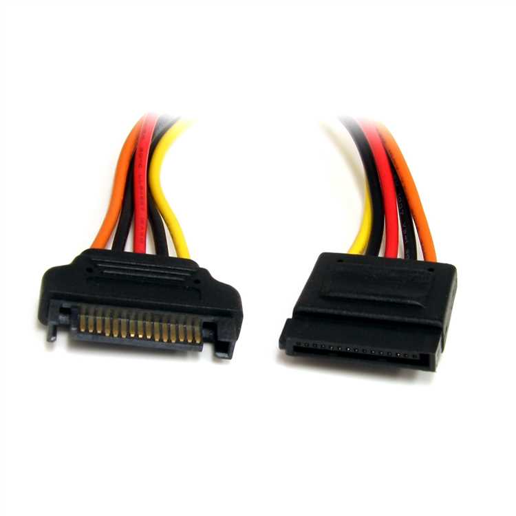 Структура и контакты 15 pin SATA разъема питания