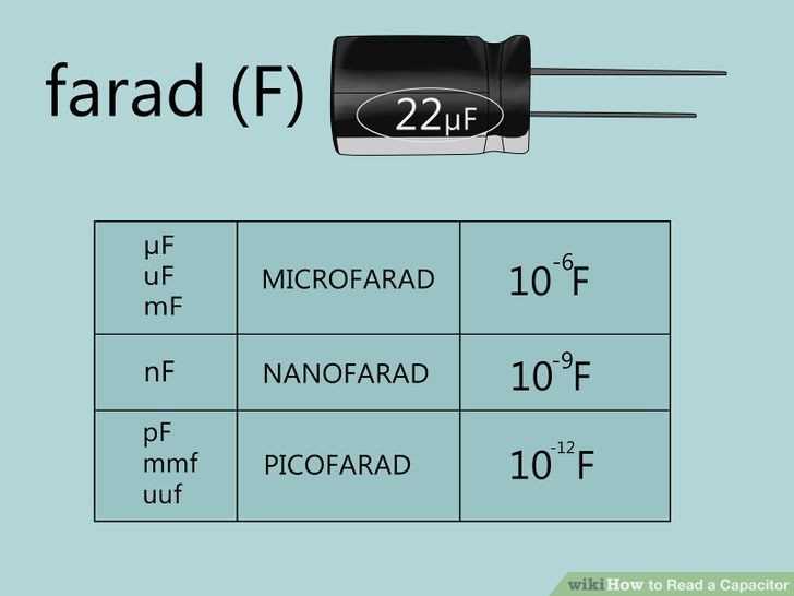 Как перевести фарады в микрофарады