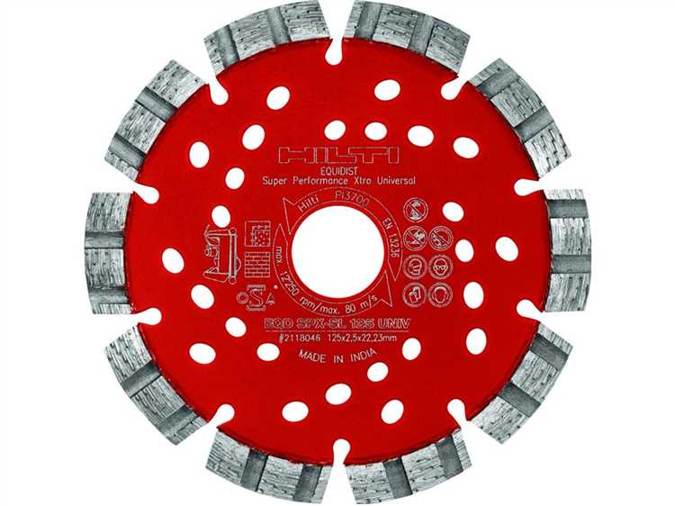 Стоимость расходных материалов для отрезных дисков Hilti